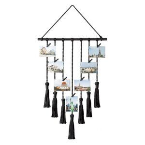 Boho Macrame Hanging Wall Art/Photo Display!